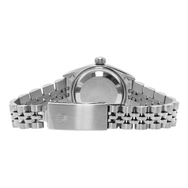 Diamond Bezel Gray Roman Women Rolex Watch Ss Jubilee Bracelet