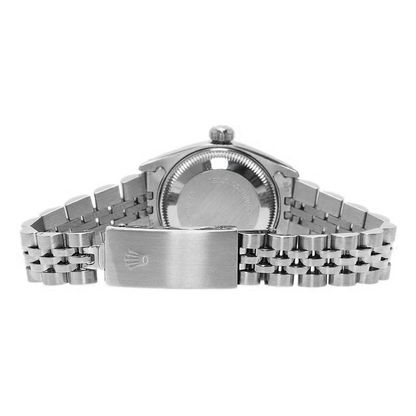 Diamond Bezel Gray Roman Women Rolex Watch Ss Jubilee Bracelet