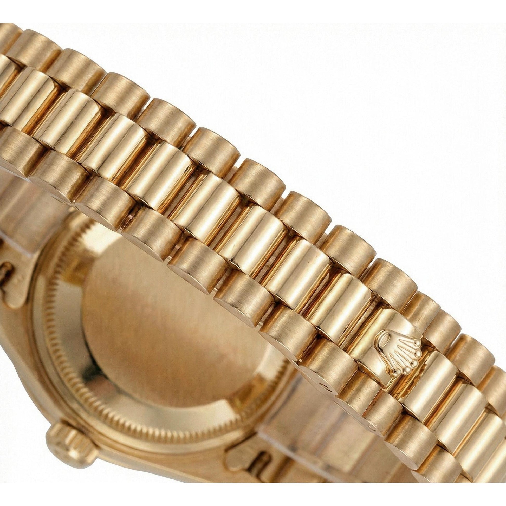 Diamond Bezel Rolex Dj Model President Style Watch Double Row Dial