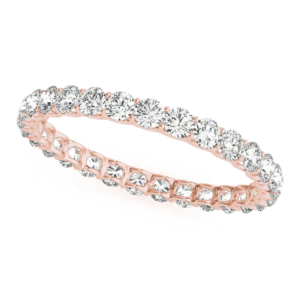 Diamond Round Lab Grown 4.25 Ct Eternity Band Handmade Ladies Jewelry