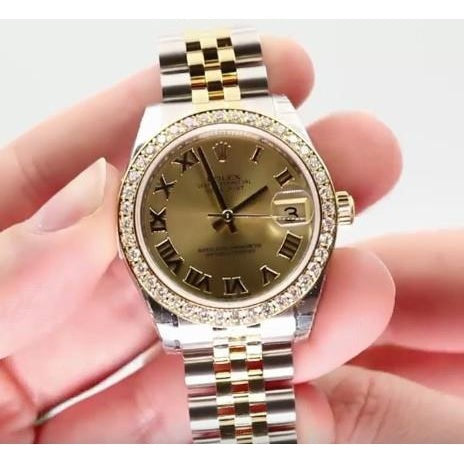 Bezel Ss & Gold Bracelet Rolex