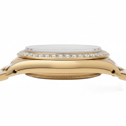Dj Rolex Presidential Style Diamond Dial Champagne Stick Dial