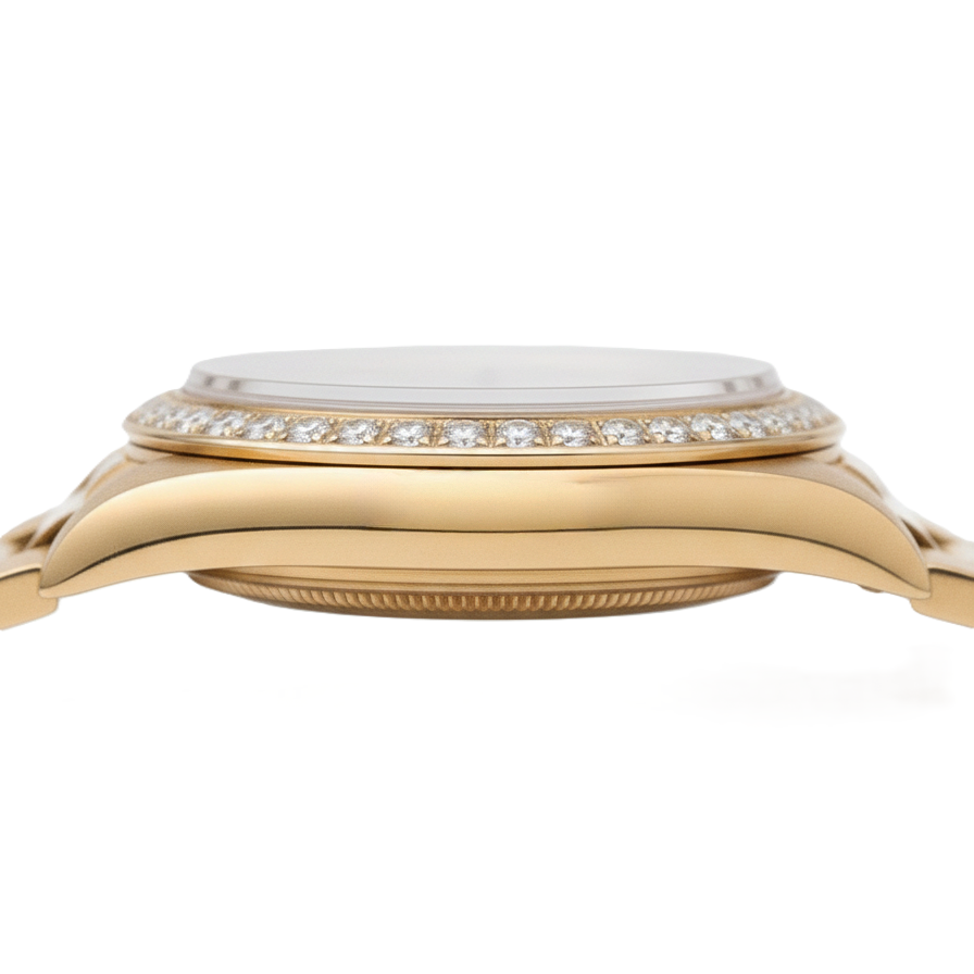 Dj Rolex Presidential Style Diamond Dial Champagne Stick Dial