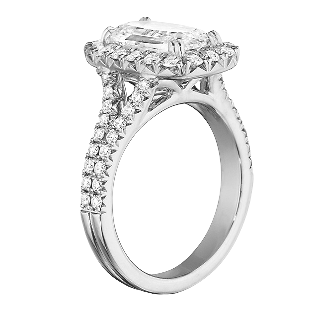 Double Shank Halo Cushion Old Miner Lab Grown Diamond Ring 10.50 Carats