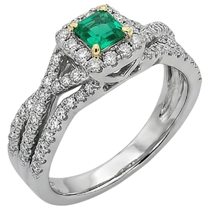 natural emerald emerald 2ct band side angle