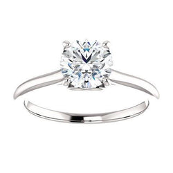 Elegant 1 Carat Solitaire Diamond Ring