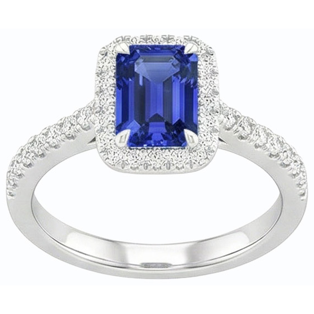 natural emerald sapphire 3ct ring side angle