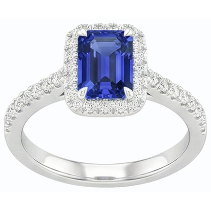 natural emerald sapphire 3ct ring side angle