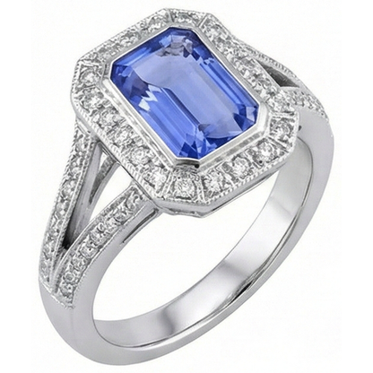 Emerald Tanzanite Natural Earth Mined Diamonds 5.36 Carat Fancy Ring New