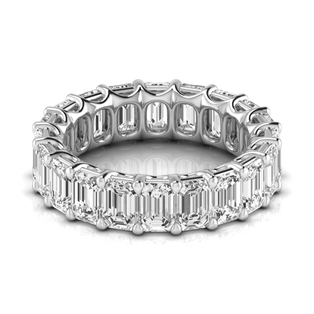 lab grown diamond 6.60ct band side angle
