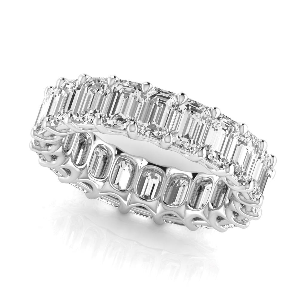 lab grown diamond 6.60ct band close up detail