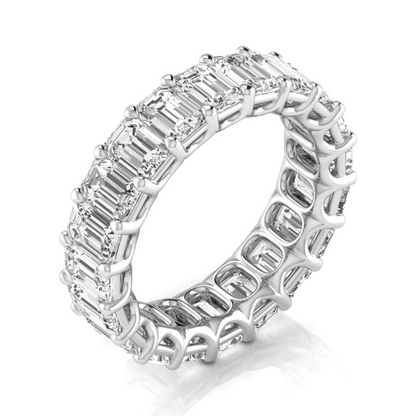 lab grown diamond 6.60ct band front view