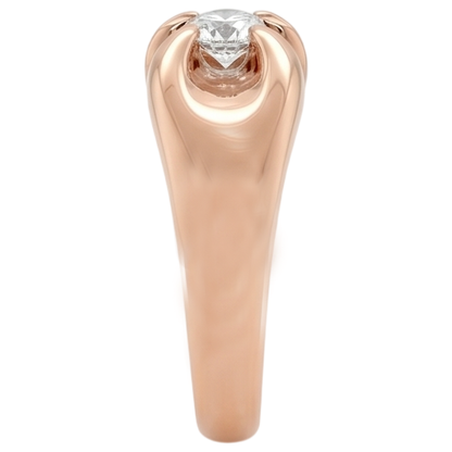 Engagement Ring 1 Carat Claw Prong Setting Rose Gold 10K Diamond