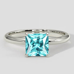 Engagement Solitaire Paraiba Ring