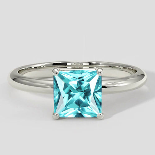 Engagement Solitaire Paraiba Ring