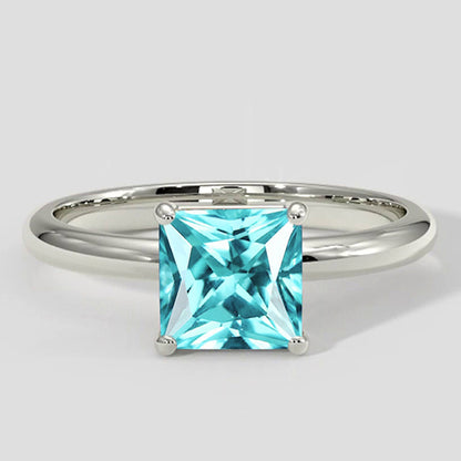 Engagement Solitaire Paraiba Ring