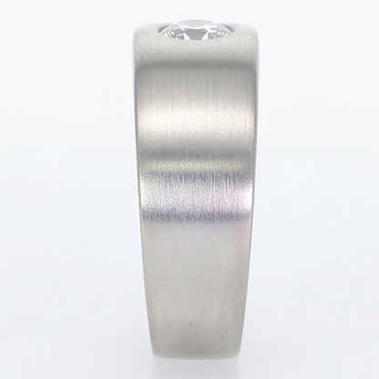 Euro Shank Mens Ring Gypsy Flush Diamond