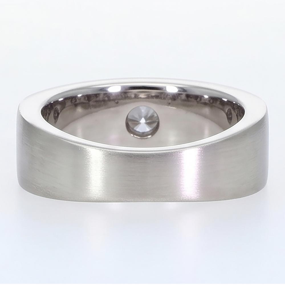 Euro Shank Mens Ring Gypsy Flush Diamond