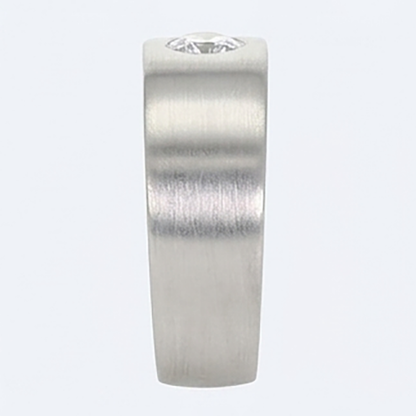 Euro Shank Mens Ring Gypsy Flush Diamond