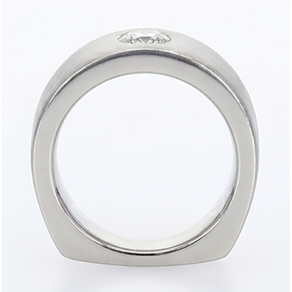 Euro Shank Mens Ring Gypsy Flush Diamond