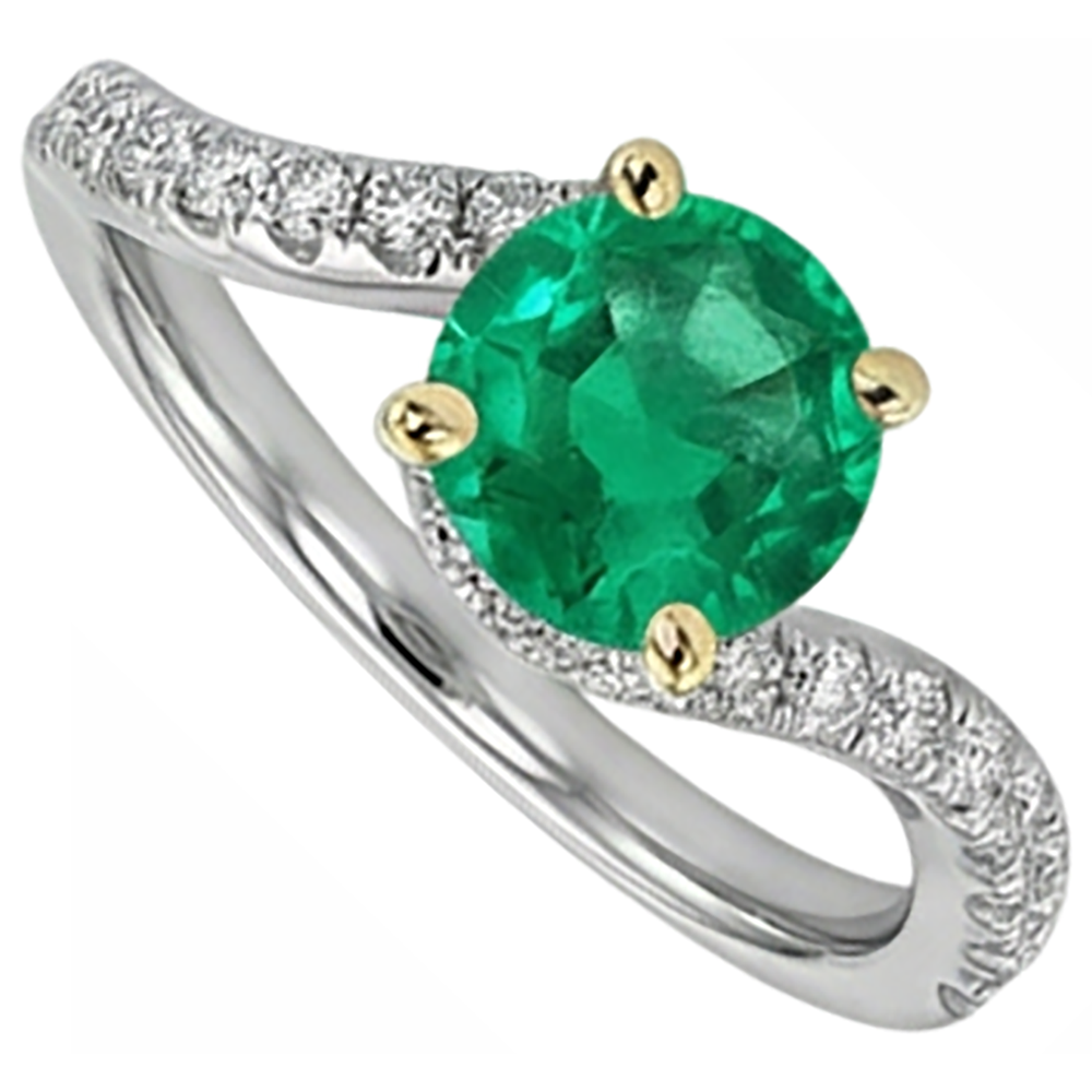 Natural Real ( Not Lab Grown ) Fancy Green Emerald GIA Diamond Ring Twisted Shank Jewelry