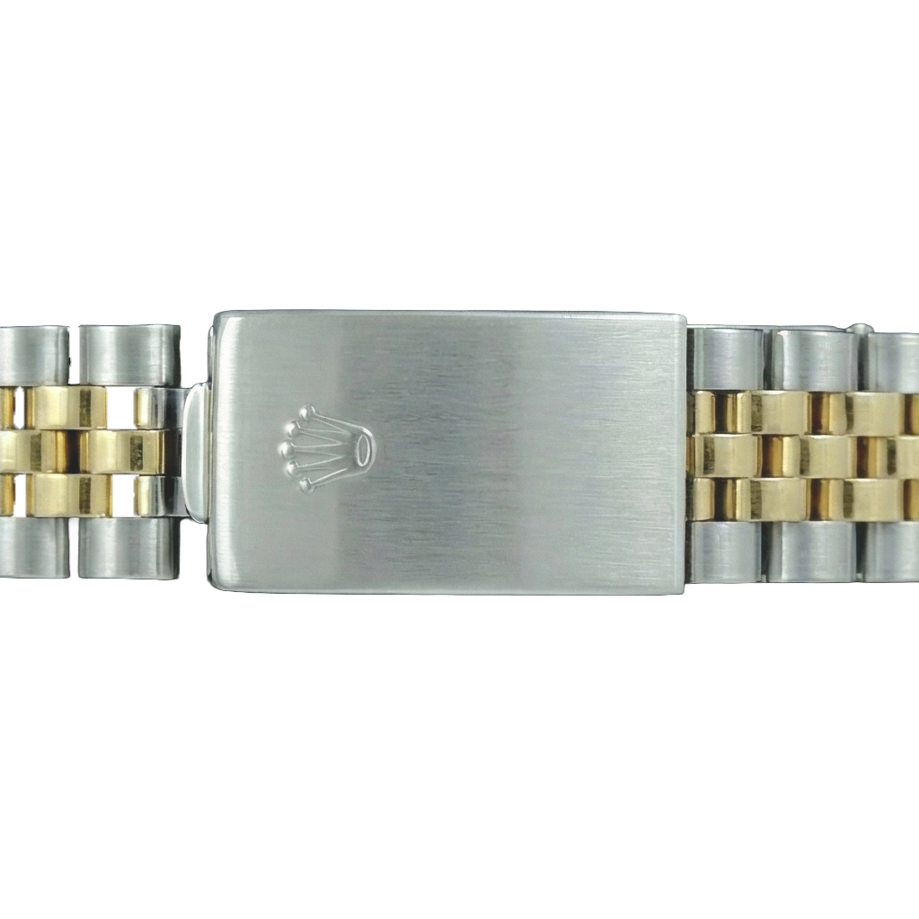 Fluted Bezel Champagne Stick Dial Rolex Date Women Watch Jubilee