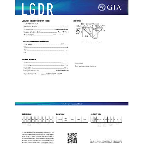 GIA CERTIFICATE 3 Carats Lab Grown Diamond Solitaire Style Pendant With Chain