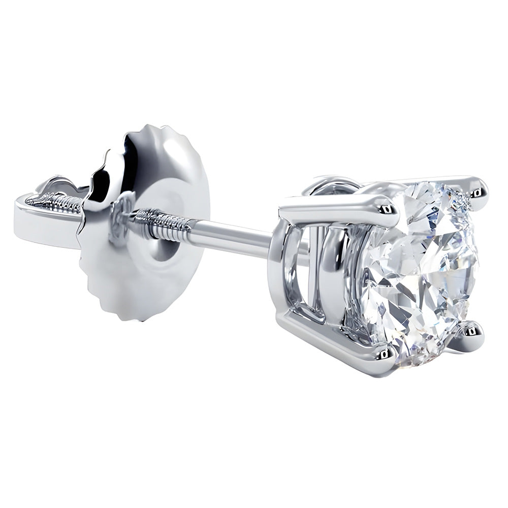 GIA CERTIFICATE Big 7.50 Carat Lab Grown Diamonds Stud Earrings White Gold New