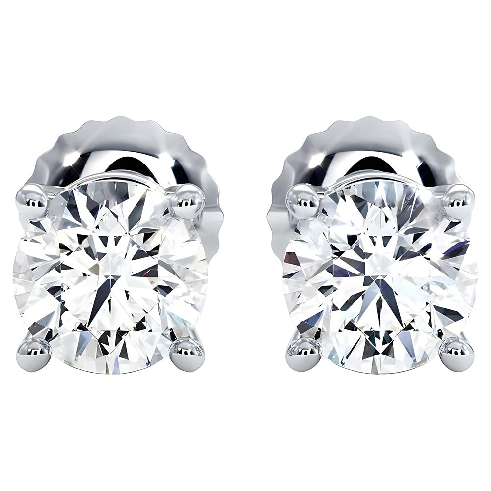 GIA CERTIFICATE Big 7.50 Carat Lab Grown Diamonds Stud Earrings White Gold New