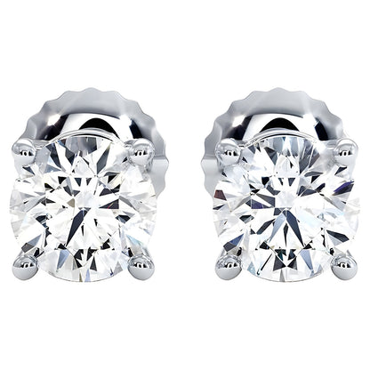 GIA CERTIFICATE Big 7.50 Carat Lab Grown Diamonds Stud Earrings White Gold New