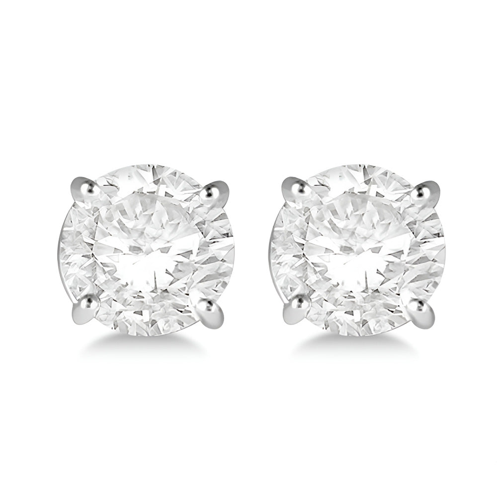 GIA CERTIFIED Big 5 Carat Lab Grown Diamonds Stud Earrings White Gold New