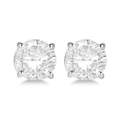 GIA CERTIFIED Big 5 Carat Lab Grown Diamonds Stud Earrings White Gold New