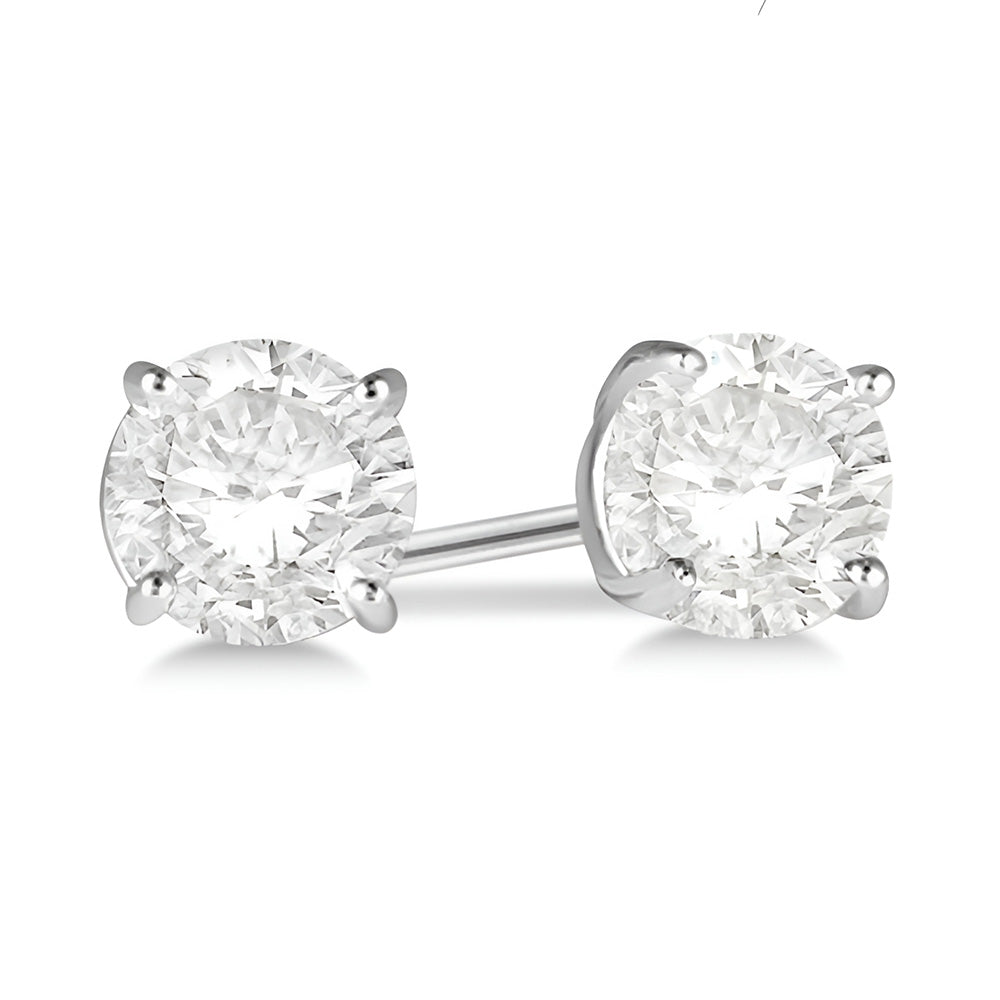 GIA CERTIFIED Big 5 Carat Lab Grown Diamonds Stud Earrings White Gold New