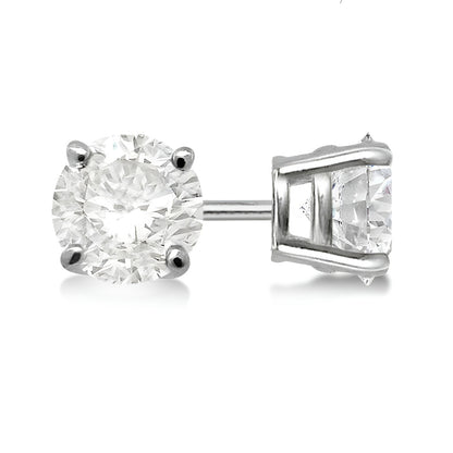 GIA CERTIFIED Big 5 Carat Lab Grown Diamonds Stud Earrings White Gold New
