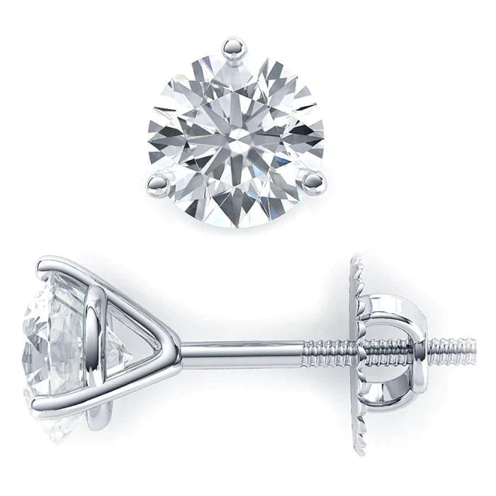 GIA CERTIFIED Lab Grown Diamond 3ct Stud Earrings