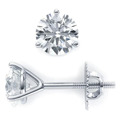 GIA CERTIFIED Lab Grown Diamond 3ct Stud Earrings