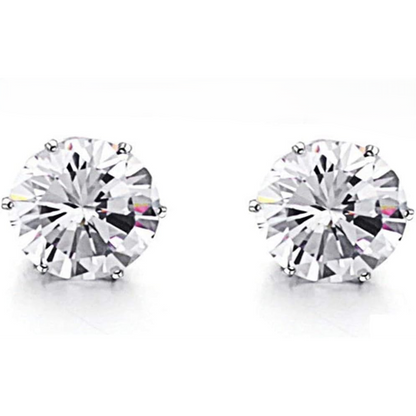 GIA Certified Lab Grown Diamonds Studs Earrings 3 Carats 14K White Gold New