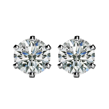 GIA Certified Lab Grown Diamonds Studs Earrings 3 Carats White Gold 14K