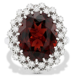 Garnet Birthstone Cocktail Ring