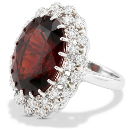 Garnet Birthstone Cocktail Ring