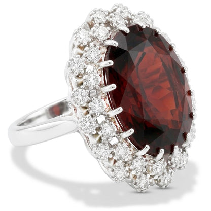Garnet Birthstone Cocktail Ring