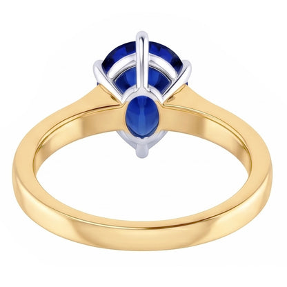 Gemstone Jewelry Ceylon Sapphire Ring Channel Set Natural Earth Mined Diamonds 4 Carats