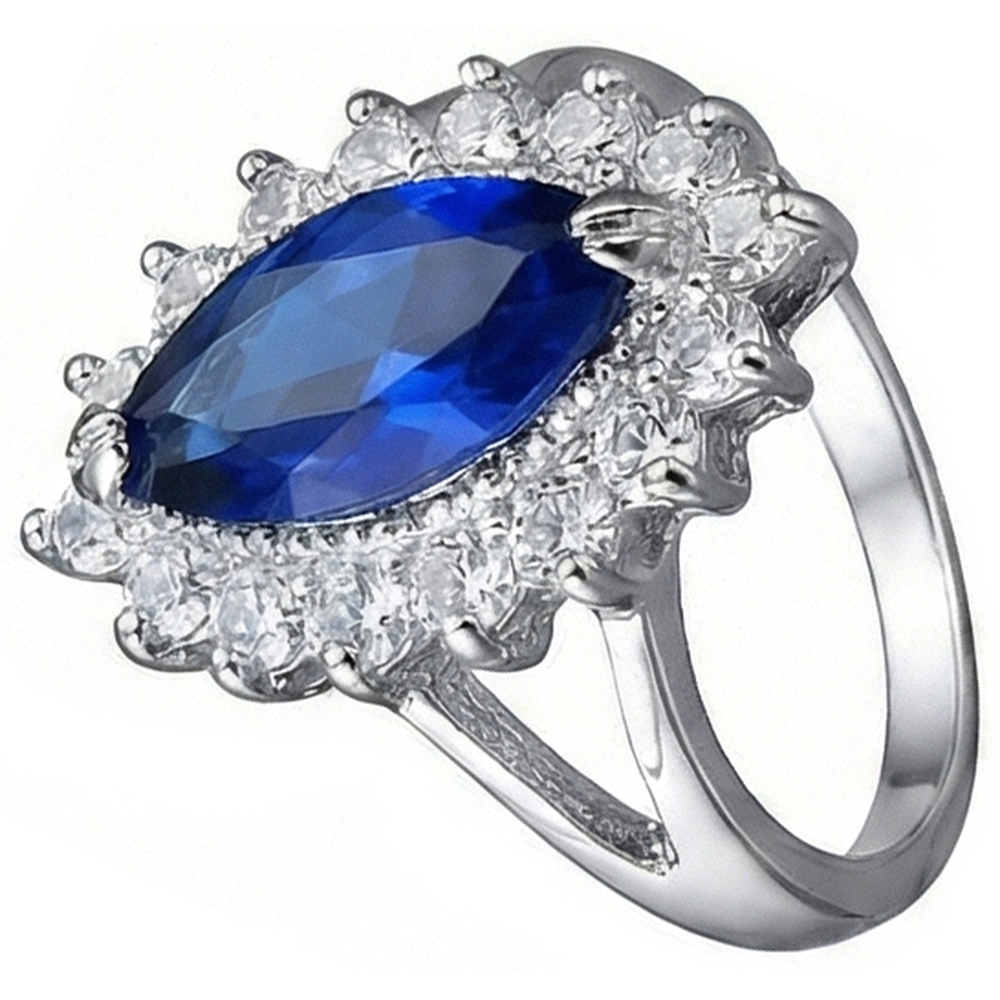 IGI CERTIFIED Genuine Marquise Sapphire Expensive Ring