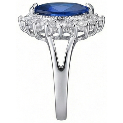 IGI CERTIFIED Genuine Marquise Sapphire Expensive Ring