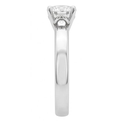 Genuine Natural Earth Mined Diamond Women Solitaire Engagement Ring 1.01 Ct. White Gold