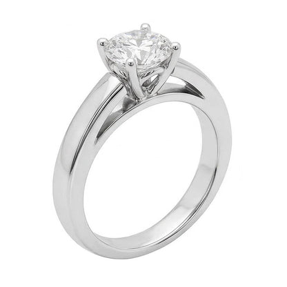 Genuine Natural Earth Mined Diamond Women Solitaire Engagement Ring 1.01 Ct. White Gold