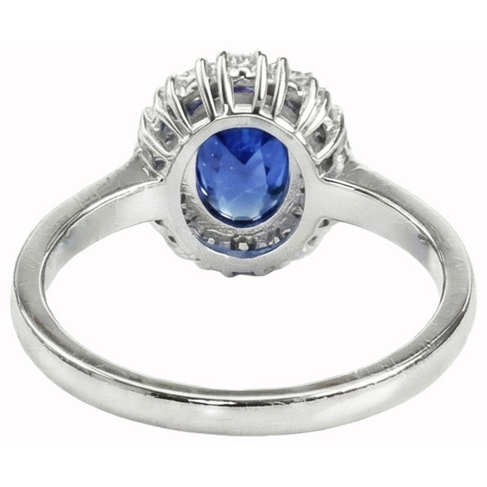 Natural Real ( Not Lab Grown )  Genuine Sri Lankan Oval Sapphire Ring