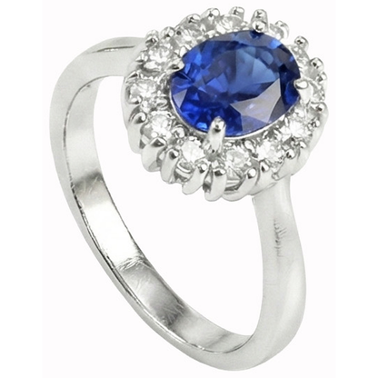 Natural Real ( Not Lab Grown )  Genuine Sri Lankan Oval Sapphire Ring