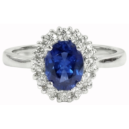 Natural Real ( Not Lab Grown )  Genuine Sri Lankan Oval Sapphire Ring