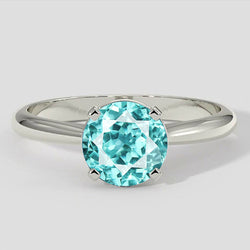 Genuine 1 Carat Round Paraiba Tourmaline